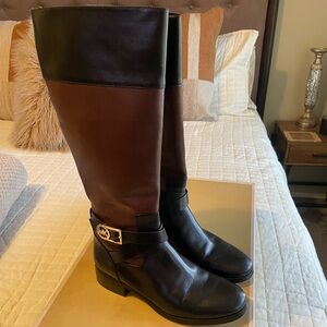 Michael Kors, Bryce, tall boot black/mocha size 9